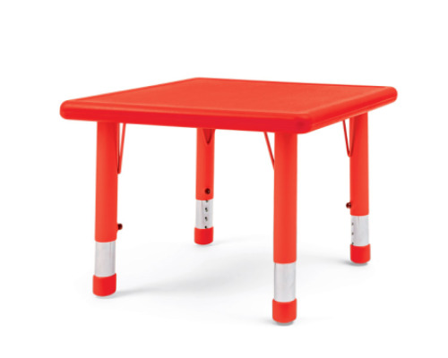 Butterfly square table - red