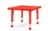 Butterfly square table - red