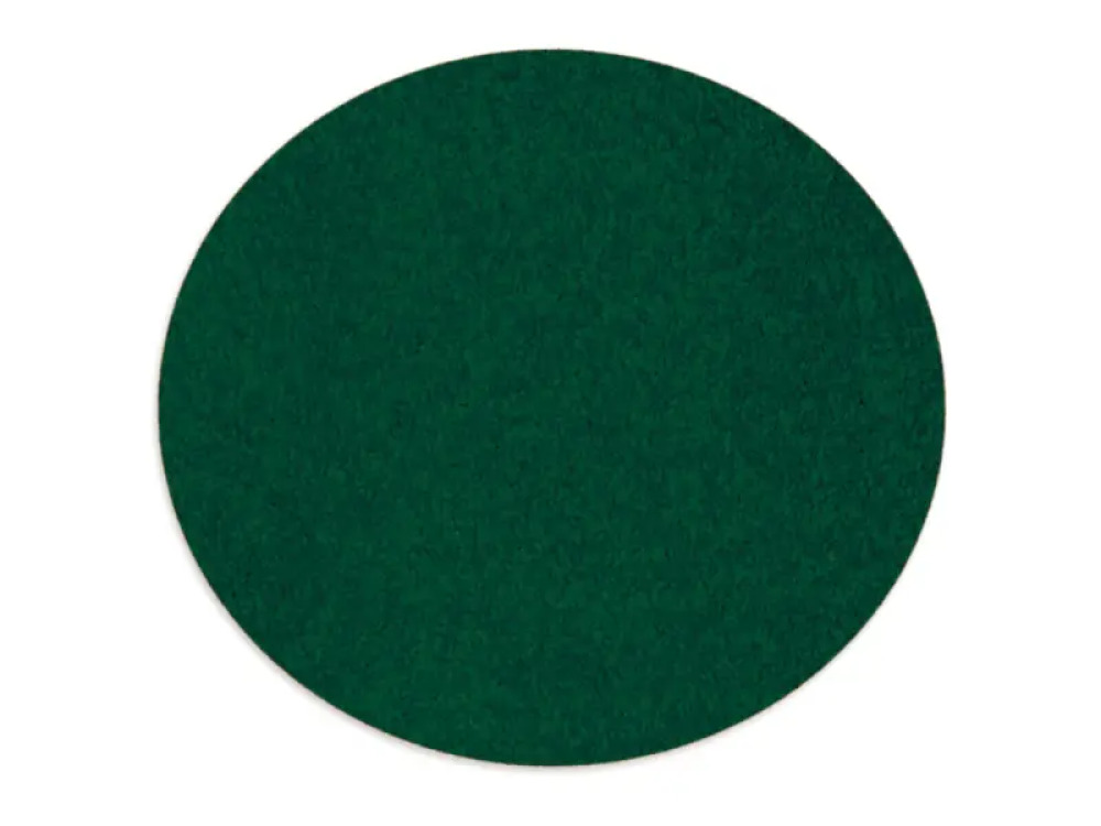 Heat Set Frise round rug 3 m. Bottle green
