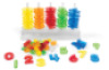 Abacus with transparent shapes