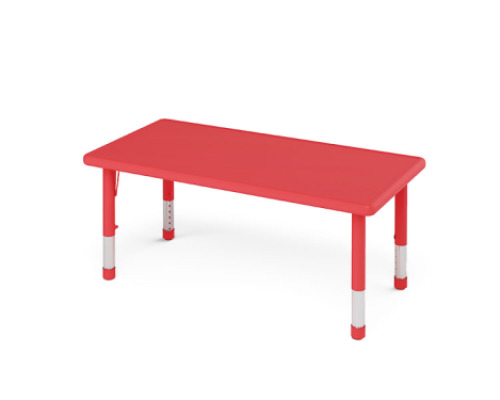 Butterfly table rectangular red