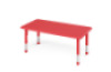 Butterfly table rectangular red