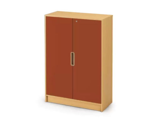 Storage Unit 92 with shelves and doors and lock - Brick - XL