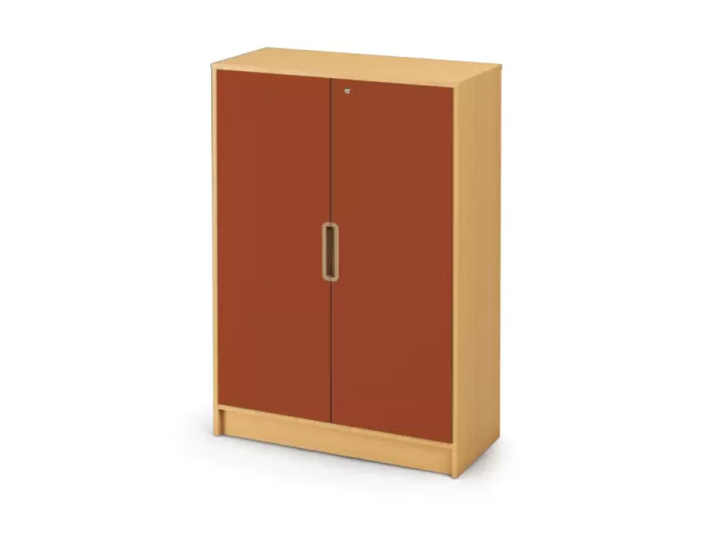 Storage Unit 92 with shelves and doors and lock - Brick - XL