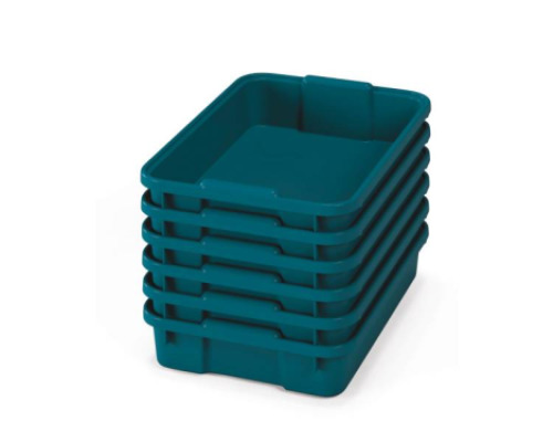 Small plastic containers - eco blue-green - 06