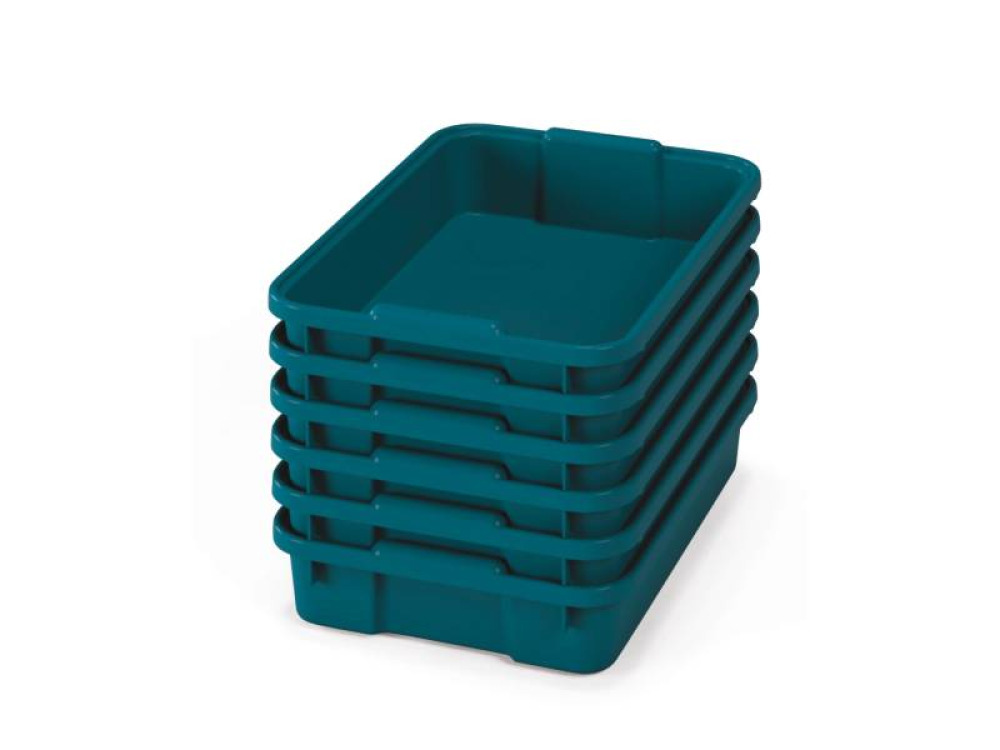 Small plastic containers - eco blue-green - 06