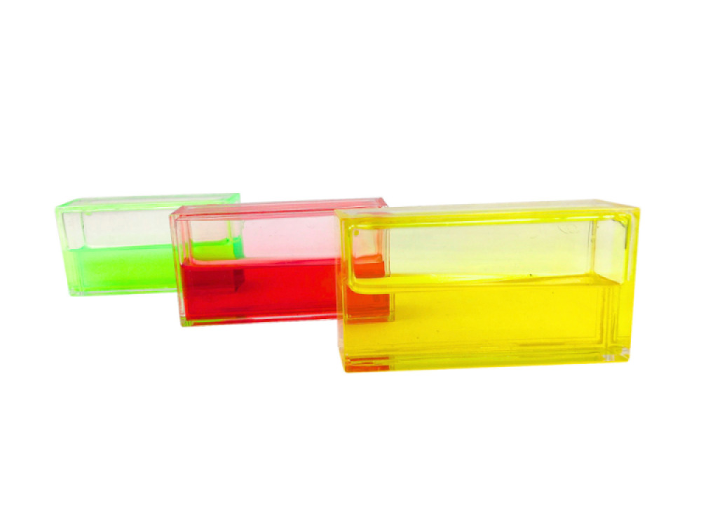 Fidget Ooze Tube (3x Rectangle) Yellow, Red and Green