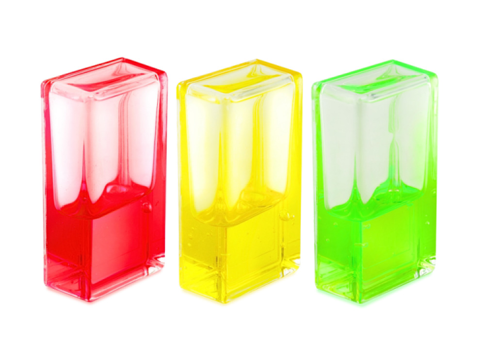 Fidget Ooze Tube (3x Rectangle) Yellow, Red and Green