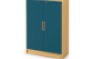 Storage Unit 92 with shelves and doors + lock - Emerald blue - XL