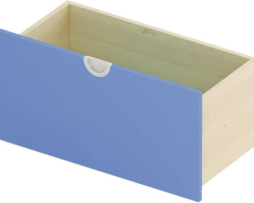 Cubo drawer. Wide, high. Azure blue