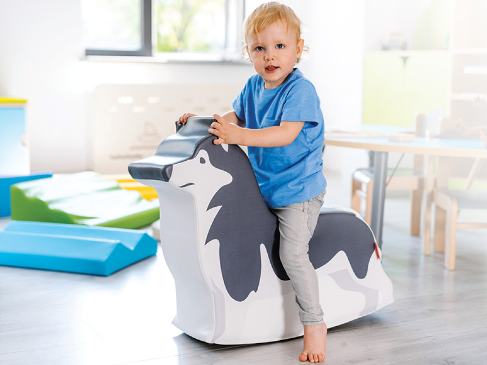 Husky dog. Foam rocker
