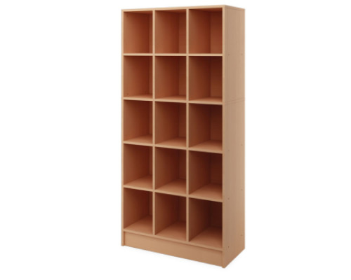 Prima open cubby hole unit 15 (beech)