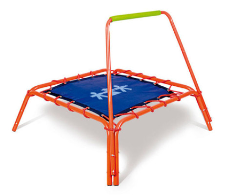 Trampoline with handle