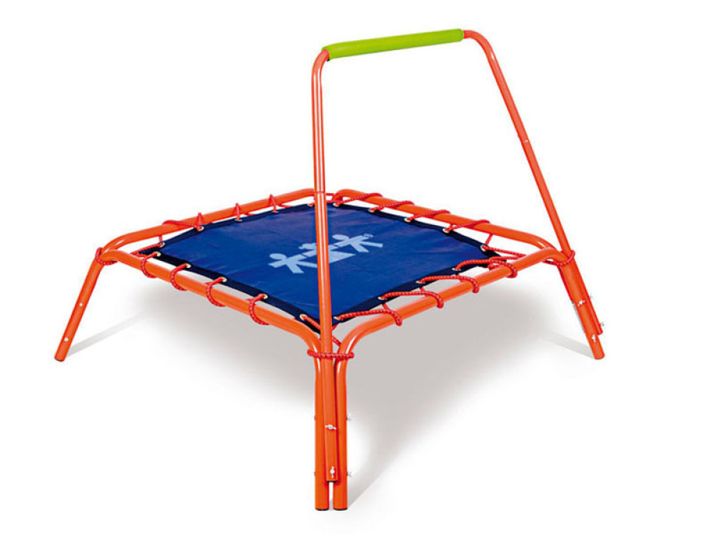 Trampoline with handle