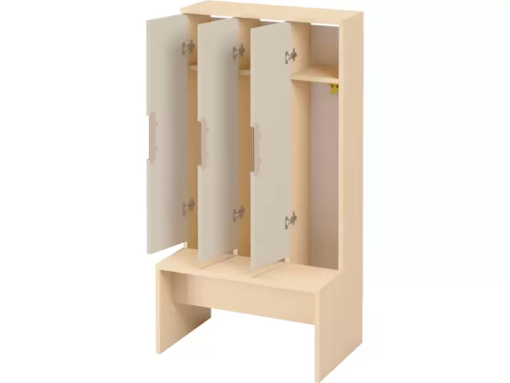 Doors with handle for cloakroom Vita 3 - Sand