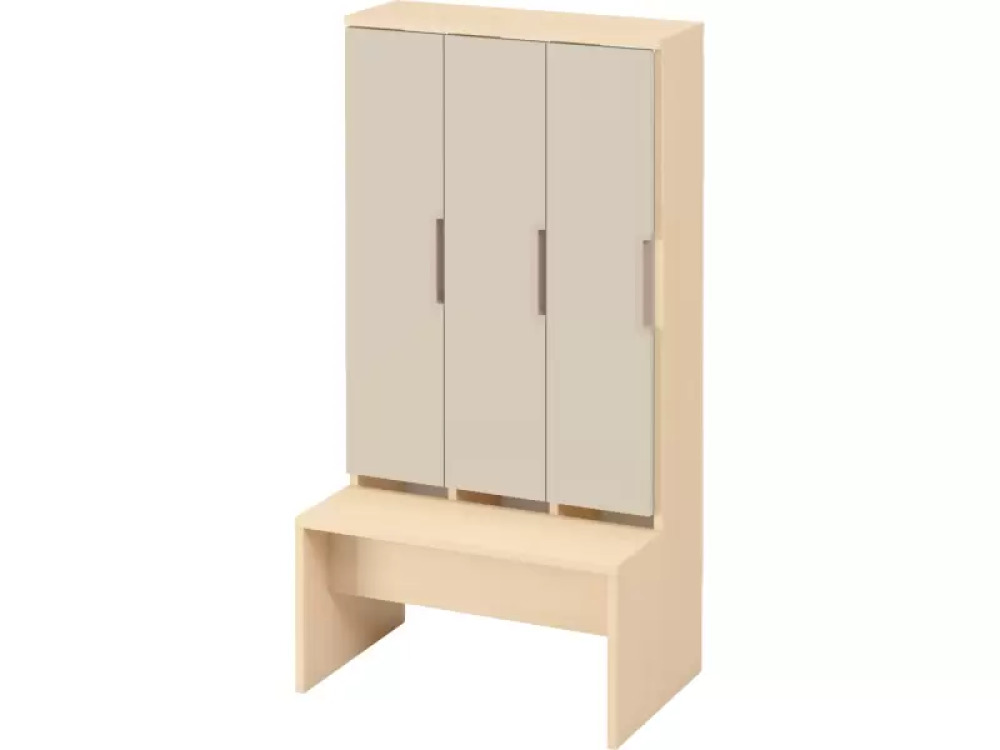 Doors with handle for cloakroom Vita 3 - Sand