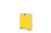 Storage Unit X with shelves + doors - Yellow