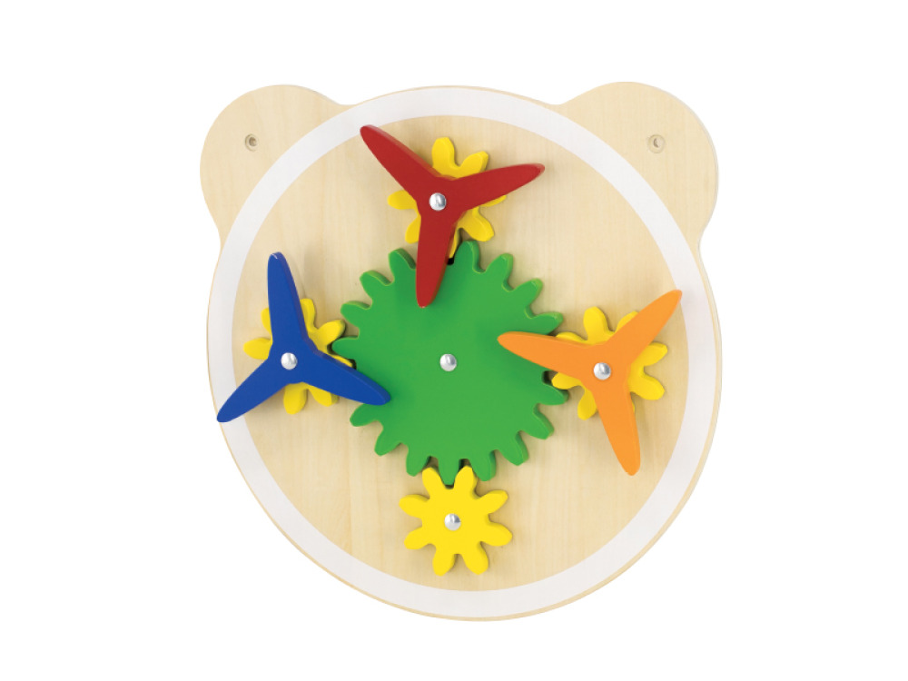 Manipulative board - bear - gears