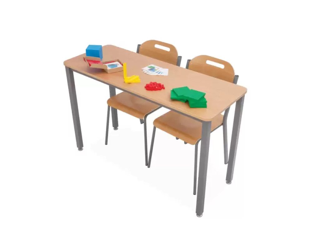 Double desk with HPL top(size 6, beech)