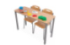 Double desk with HPL top(size 6, beech)