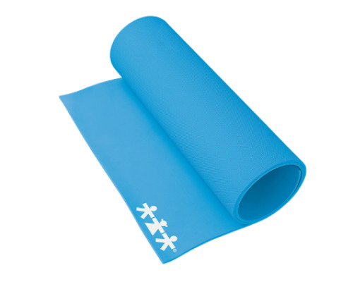 Wide gymnastic mat. Blue