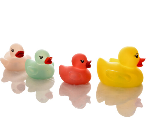 Pack Of 4 Flashing Duck Family (battery Operated - Included)