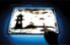 Illuminated mini sandbox with sensory sand