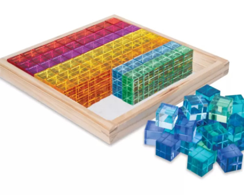 Acrylic cubes with mirror tray
