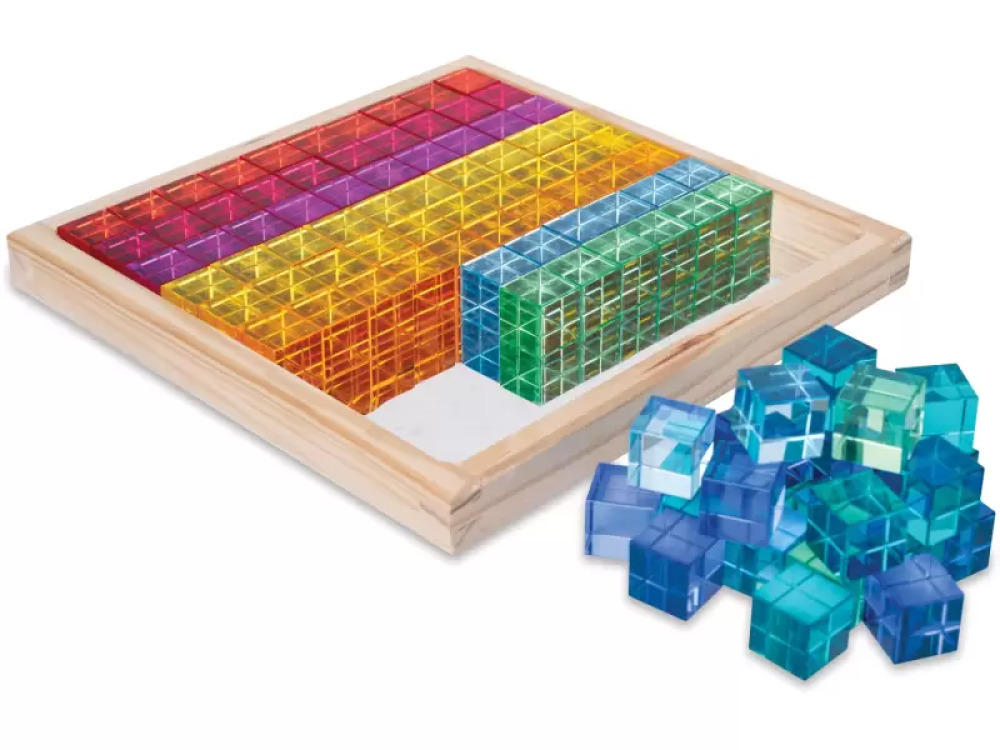 Acrylic cubes with mirror tray