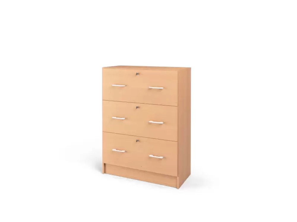 Wide chest of drawers from the Prima collection. Beech