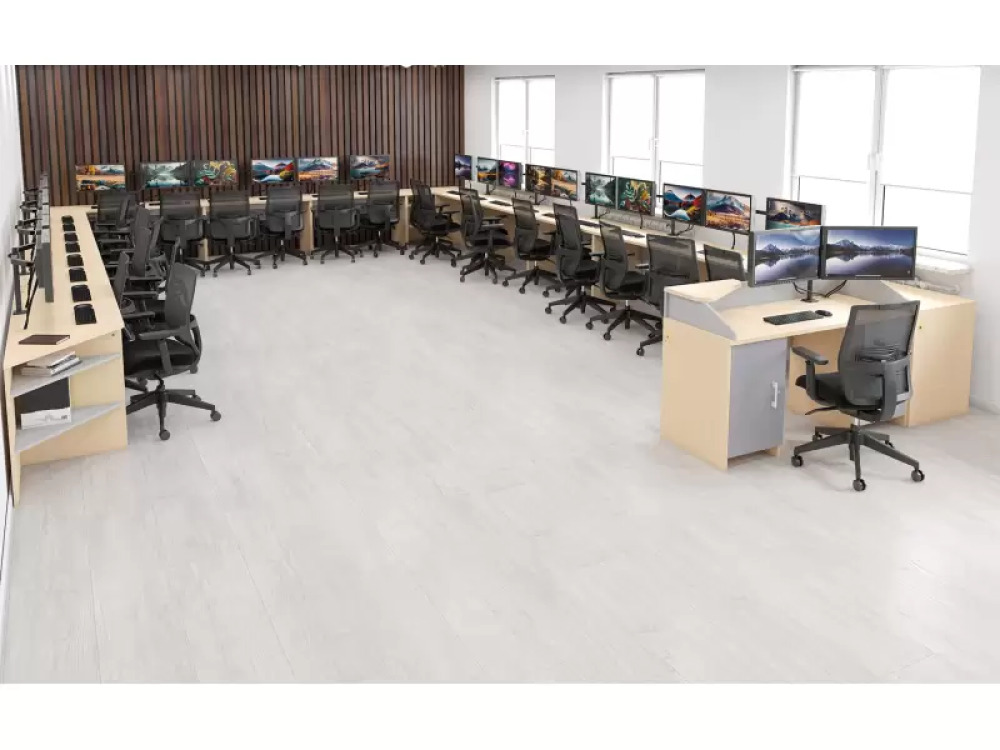 Double desk. Mila computer & language Lab