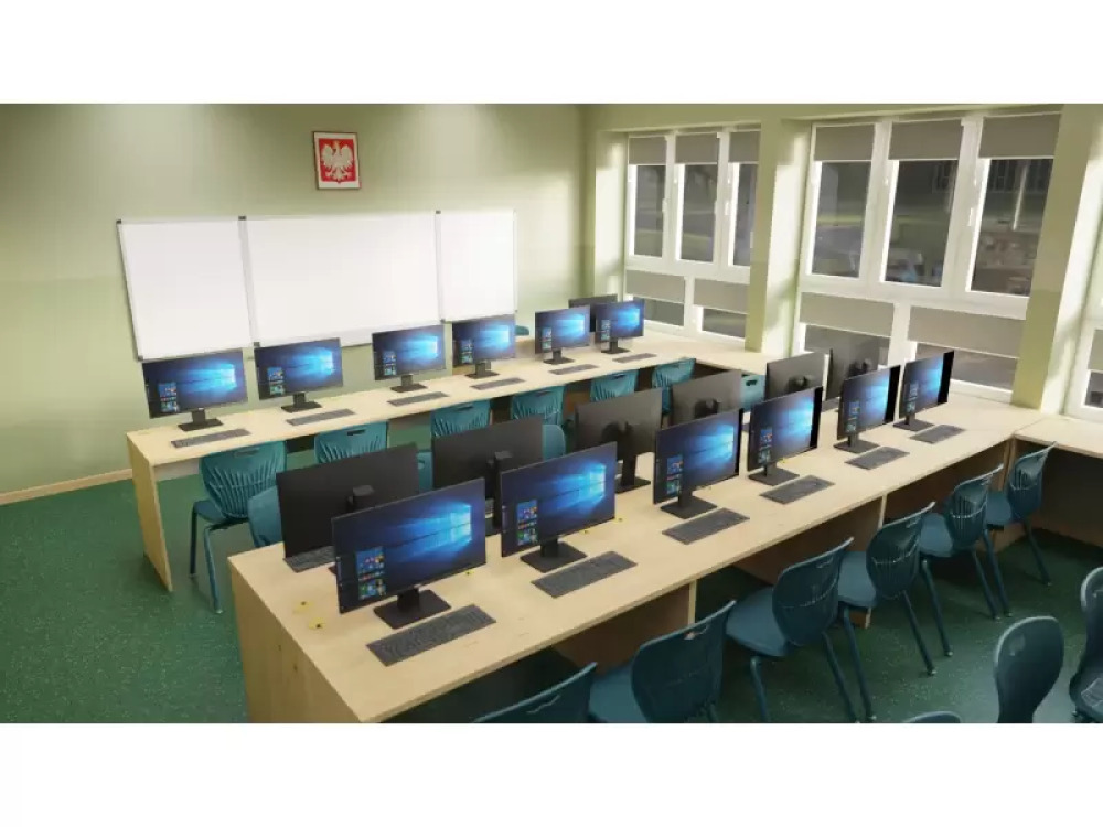 Double desk. Mila computer & language Lab