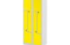 Metal 4-person cloakroom with a combination lock. Yellow - size L.
