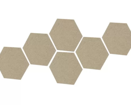 Hexagonal acoustic wall panel - Beige