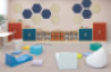 Hexagonal acoustic wall panel - Beige
