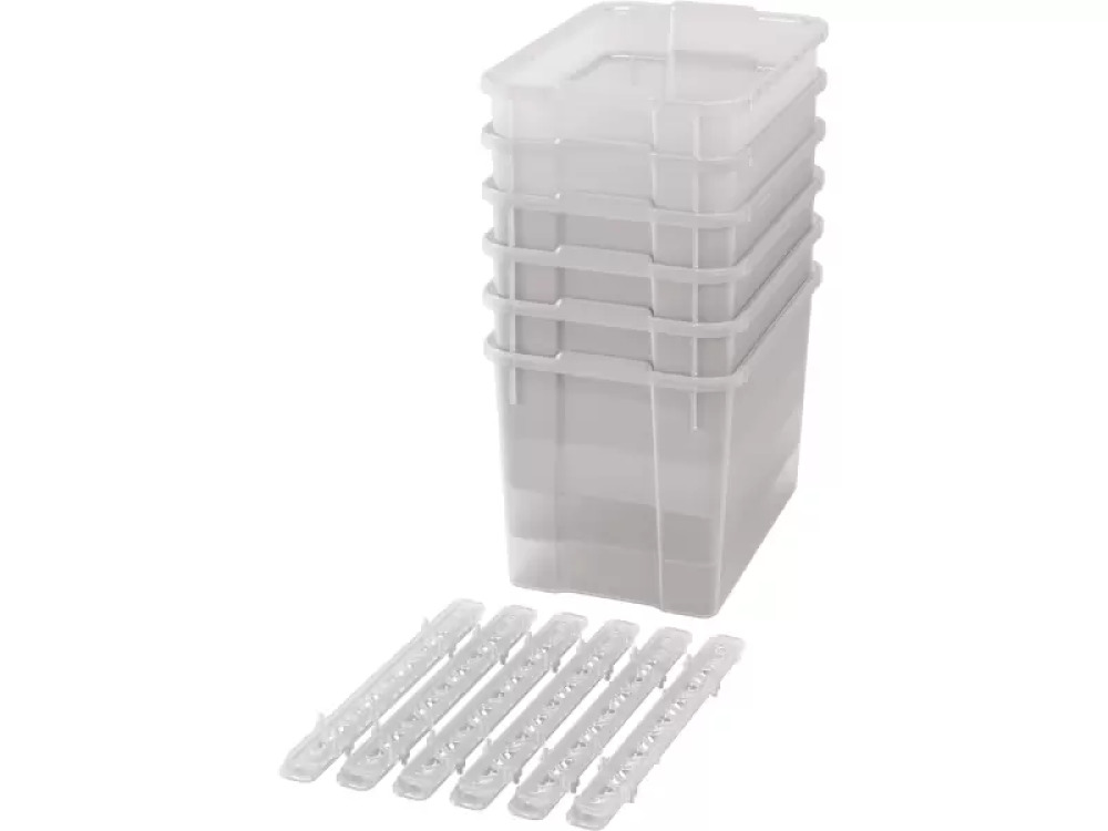 Extra large plastic containers with runners - transparent - 06