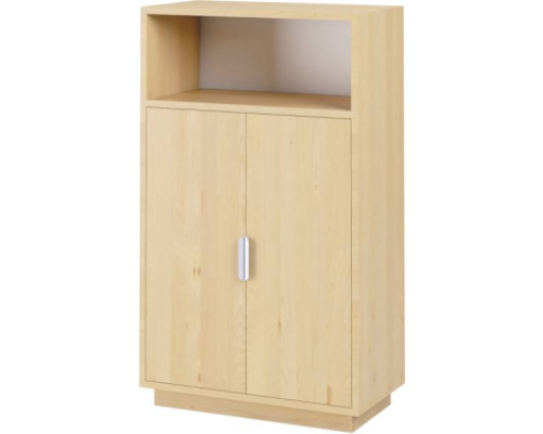 Medium cabinet with a pair of doors - birch. Exclusive