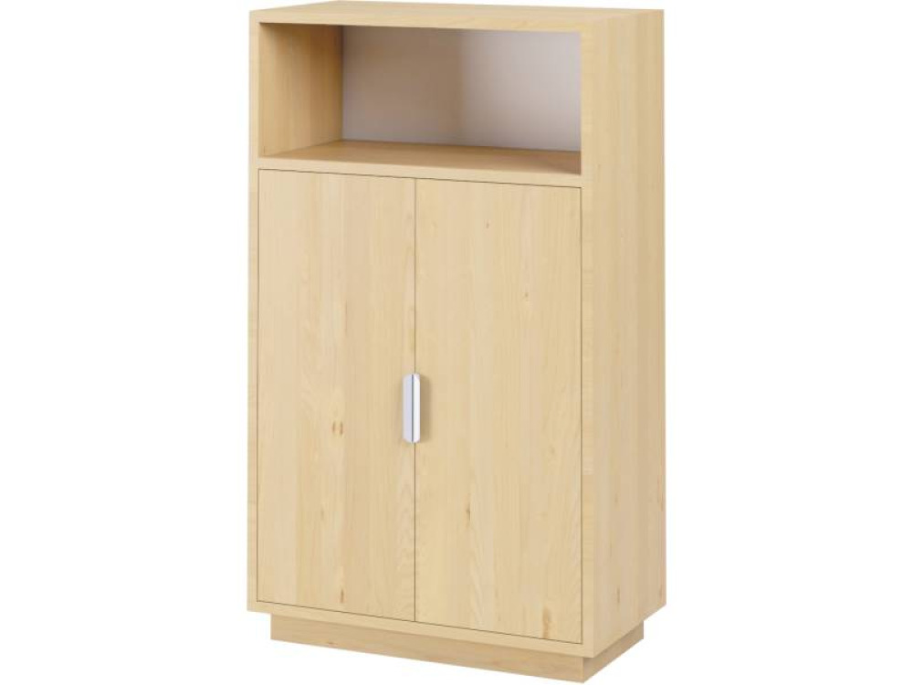 Medium cabinet with a pair of doors - birch. Exclusive