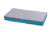 Foldable gymnastics mat 4-part. Sea-grey