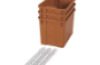Extra large plastic containers with runners - eco sienna - 03