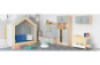 Grey tall doors with felt front. Cubo Acoustic Collection