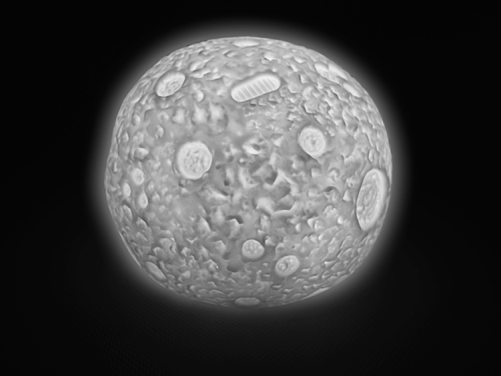 Colour changing moon rock with remote