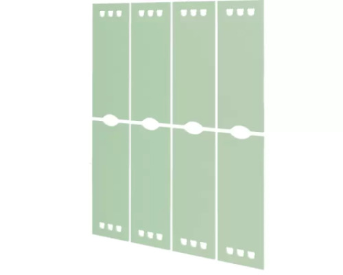 The door to the cloakroom. Sage. Pastel Collection