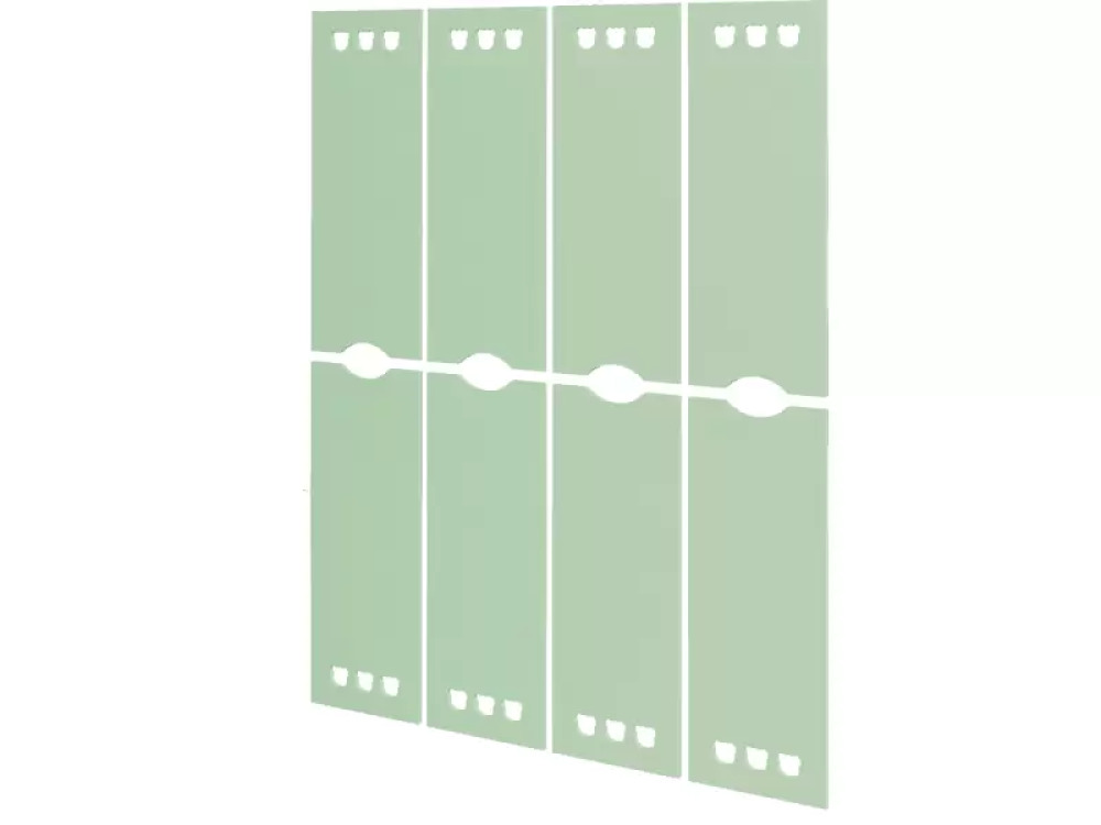 The door to the cloakroom. Sage. Pastel Collection