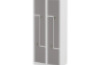 Metal 4-person cloakroom with a combination lock. Grey - size L.