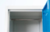 Metal 4-person cloakroom with a combination lock. Grey - size L.