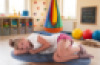 Large Rotating Sensory Skateboard Bean-Shaped