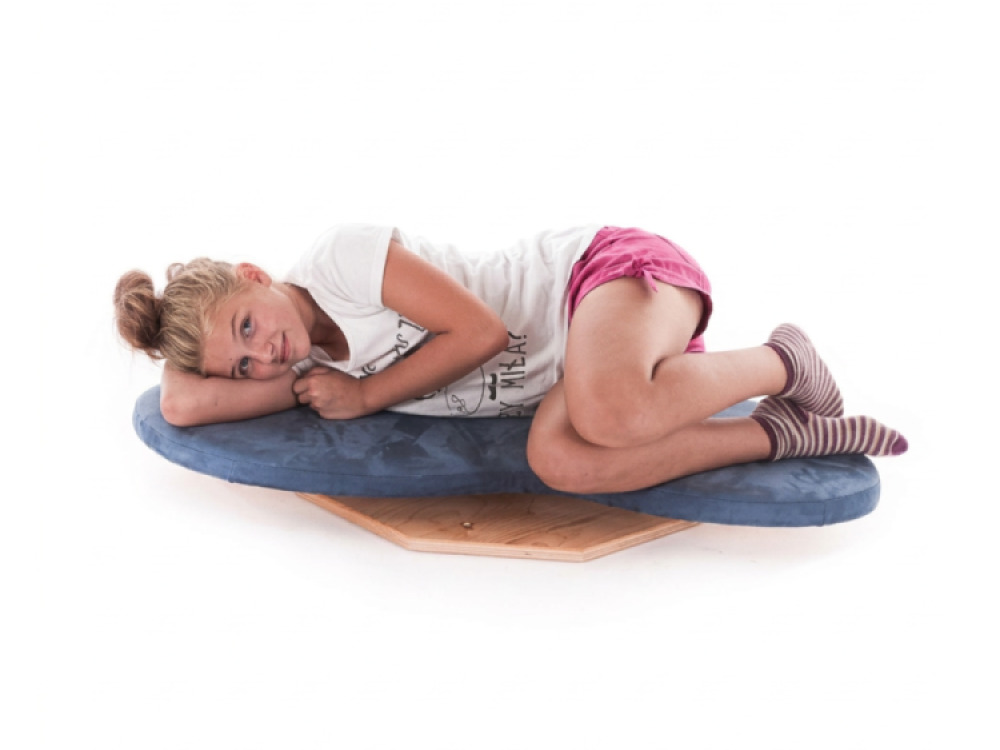 Large Rotating Sensory Skateboard Bean-Shaped