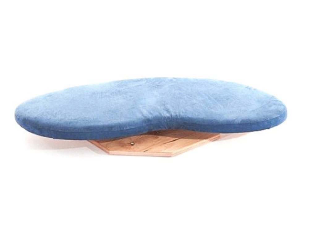 Large Rotating Sensory Skateboard Bean-Shaped