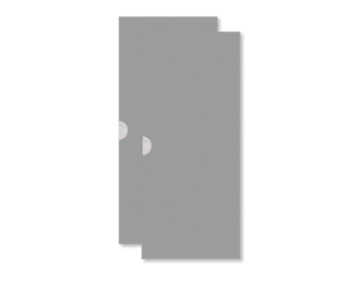 Cubo doors for lounger storage cabinet. Grey